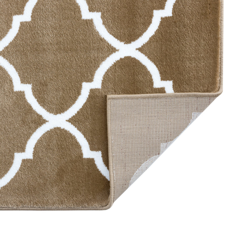 Sussexhome Beatrice Perfect Soft Area Rugs | Trellisville - Beige/White
