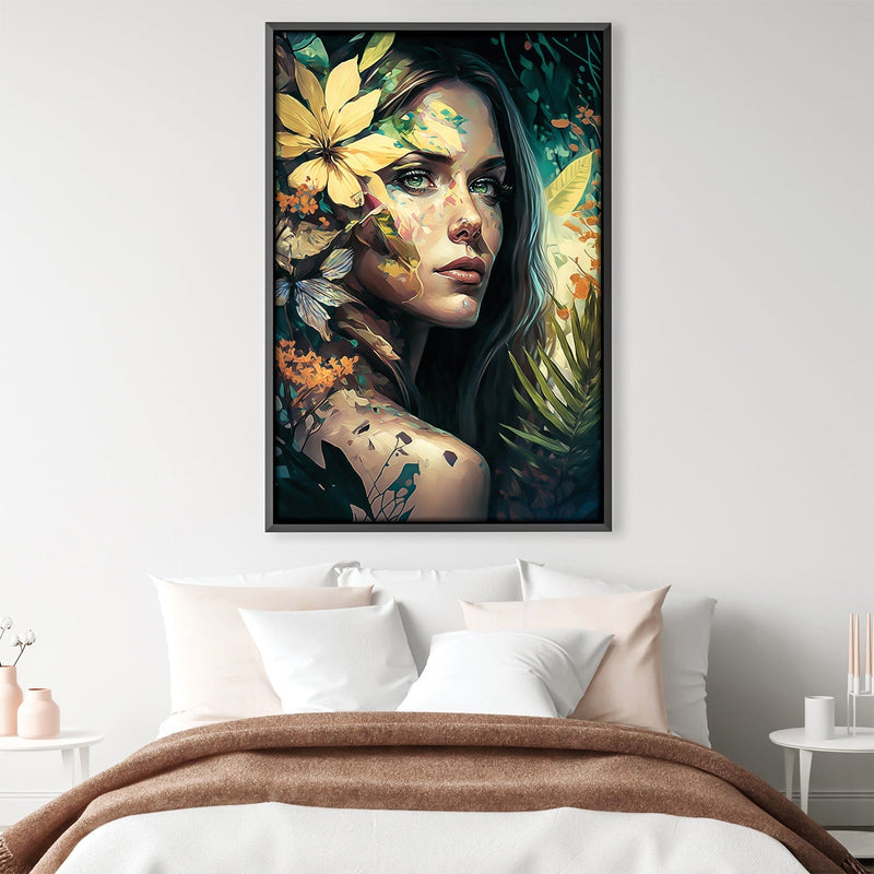 Beauty and Abstract Strokes Canvas