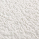 Boucle Upholstered Dining Chairs with Curved Backrest & Metal Legs Set of 2, Beige