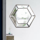 Hexagon Wall Mirror With Contemporary Glass Design, Home Decor Accent Mirror For Living Room, Entryway, Bedroom by Unique Piece Furniture