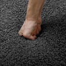 87.7" Sectional Sofa Cozy Teddy Fleece Fabric Sectional Sofa Couch with Two USB Ports a Movable Storage Ottoman and Two Lumbar Pillows for Living Room, Gray