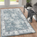 Toucan - 5' X 7' Washable Non - Slip Area Rug, Elegant Design - Silver