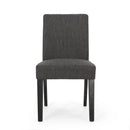Contemporary Dining Chair With Upholstered Seating and Tapered Legs