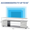 TV Stant With LED And Large Side Cabinet by Unique Piece Furniture