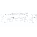 Large - Arm Upholstery Modular Sectional With Custom Configuration - Olive Green
