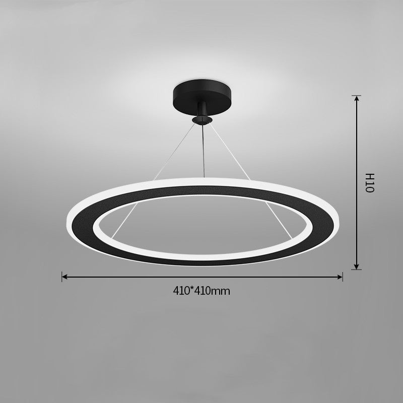 Simple Modern Circular Bedroom Study Chandelier, photo 7 of 10