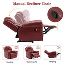 Home Theater Seating Manual Recliner Chair With Led Light Strip For Living Room by HouseOfZazla