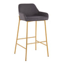 Daniella - Contemporary / Glam Fixed Height Bar Stool (Set of 2) by HouseOfZazla