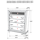 Randall - 5 Drawer Chest - White by HouseOfZazla