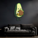 Avocado Beer UV Printed Neon, Beer Neon Wall Art, Avocado Neon Light Sign, Custom Neon Sign, UV Print Neon Sign, Acrylic Neon Sign, Gifts