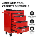 Rolling Metal Tool Chest With Drawers, Steel Storage Cabinet With Ball Bearing Slides by HouseOfZazla