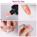 20Pcs Nail Tip Clips Quick Building Poly Gel UV LED Builder DIY Transparent Finger Tip Extension Tool
