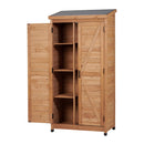 Outdoor Storage Shed With Vertical Tool Cabinet For Backyard by HouseOfZazla