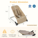 Baby Bouncer Seat with Aluminum and Metal Frame by LJGDeals