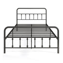 Bed Frame with Headboard and Under Bed Storage Black-King Size by DirectDeals