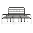 Bed Frame with Headboard and Under Bed Storage Black by LJGDeals