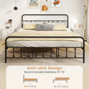 Bed Frame with Headboard and Under Bed Storage Black by LJGDeals