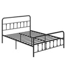 Bed Frame with Headboard and Under Bed Storage Black by LJGDeals