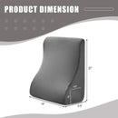 Bed Wedge Pillow with Tablet Pillow Stand and Side Pockets-Gray by LJGDeals