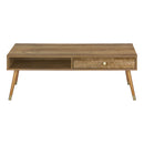 Mid-Century Modern Walnut Coffee Table with Storage by HouseOfZazla