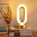GobekUsa Bedroom Crystal Touch Dimming Night Light Girls Room Home Decor Aesthetics USB Bedside LED Ambient Table 3D Moon Lamp