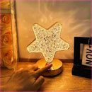 GobekUsa Bedroom Crystal Touch Dimming Night Light Girls Room Home Decor Aesthetics USB Bedside LED Ambient Table 3D Moon Lamp