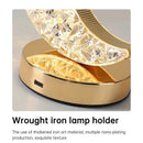 GobekUsa Bedroom Crystal Touch Dimming Night Light Girls Room Home Decor Aesthetics USB Bedside LED Ambient Table 3D Moon Lamp