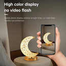 GobekUsa Bedroom Crystal Touch Dimming Night Light Girls Room Home Decor Aesthetics USB Bedside LED Ambient Table 3D Moon Lamp