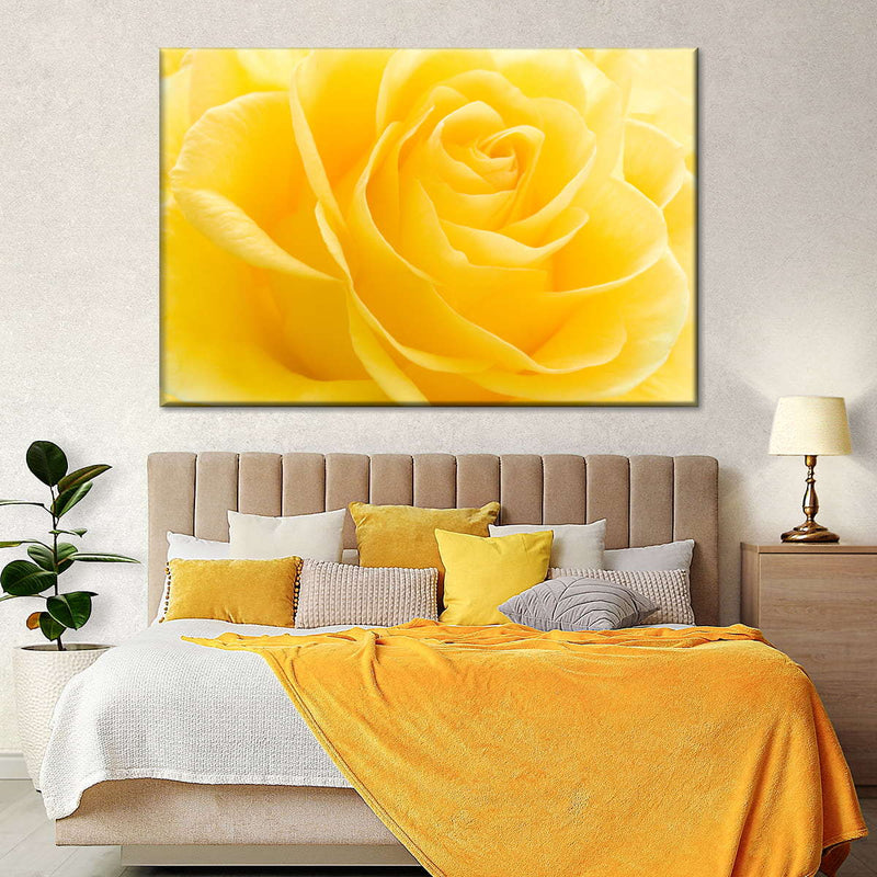 Yellow Rose Petals Wall Art