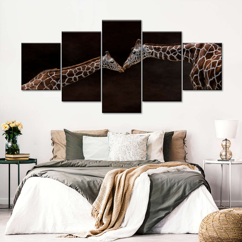 Giraffe Affection Wall Art