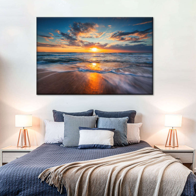 Summer Ocean Sunrise Wall Art