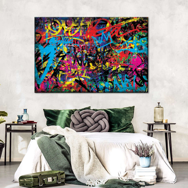 Abstract Graffiti Wall Art