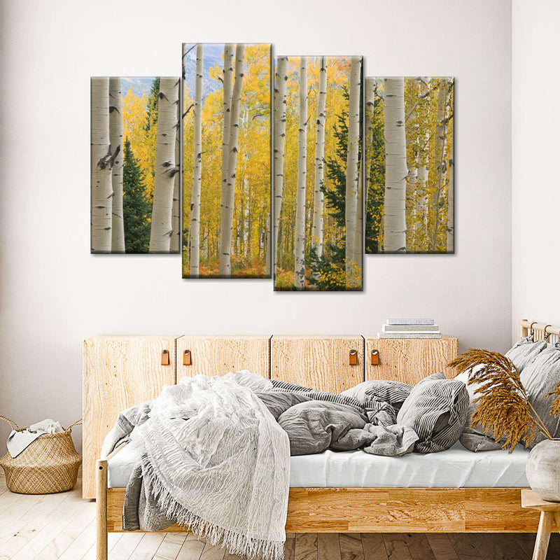 Elk Mountain Aspen Trees Wall Art