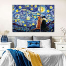 Dogs Journey Starry Night Wall Art