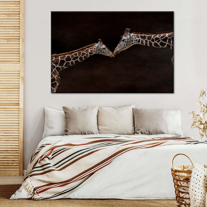 Giraffe Affection Wall Art