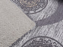 DaDa Bedding Rustic Grey Mosaic Distressed Medallion Reversible Quilted Bedspread Set (SD16299)