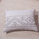 DaDa Bedding Whimsical Lavender Grey Cottage Soft Quilted Coverlet Bedspread Set (JHW866)