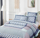 DaDa Bedding Mediterranean Blue Mint Green Patchwork Quilted Bedspread Set (JHW-884)