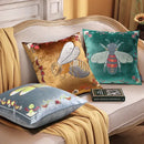 GobekUsa Bee Embroidery Cushion Cover - Exquisite Animal Design for Sofa Decor