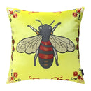 GobekUsa Bee Embroidery Cushion Cover - Exquisite Animal Design for Sofa Decor