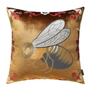 GobekUsa Bee Embroidery Cushion Cover - Exquisite Animal Design for Sofa Decor