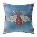 GobekUsa Bee Embroidery Cushion Cover - Exquisite Animal Design for Sofa Decor