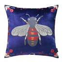 GobekUsa Bee Embroidery Cushion Cover - Exquisite Animal Design for Sofa Decor