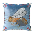 GobekUsa Bee Embroidery Cushion Cover - Exquisite Animal Design for Sofa Decor