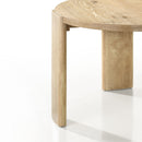 Bowen - Round Dining Table With Cream Color Upholstered Chairs (Set of 5) - Oak Finish by Unique Piece Furniture