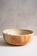 Handmade Ukrainian Stoneware Nesting Bowl Set