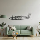 95-B55 Baron Metal Aircraft Wall Art - NCP0151