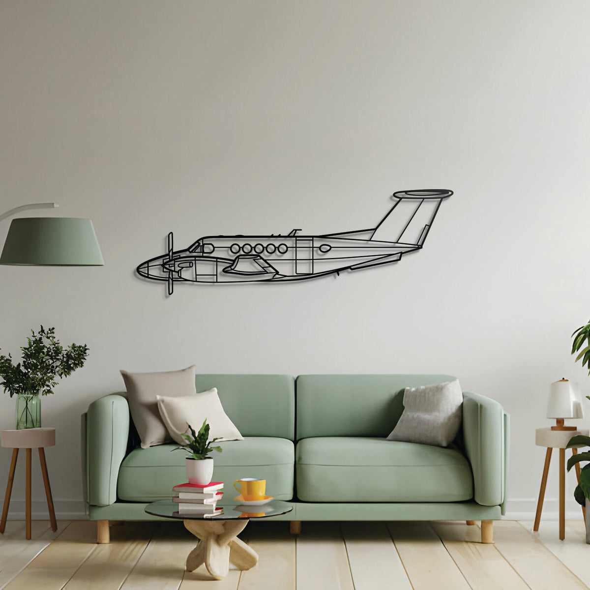 King Air B200 Metal Aircraft Wall Art - NCP0101, photo 4 of 5