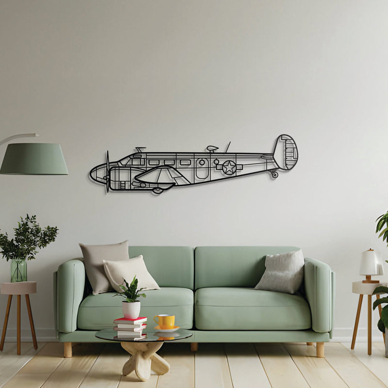 RC-45 Metal Aircraft Wall Art - NCP0340