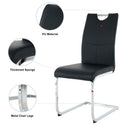 Modern Dining Chairs With Padded Seat And Metal Legs by HouseOfZazla